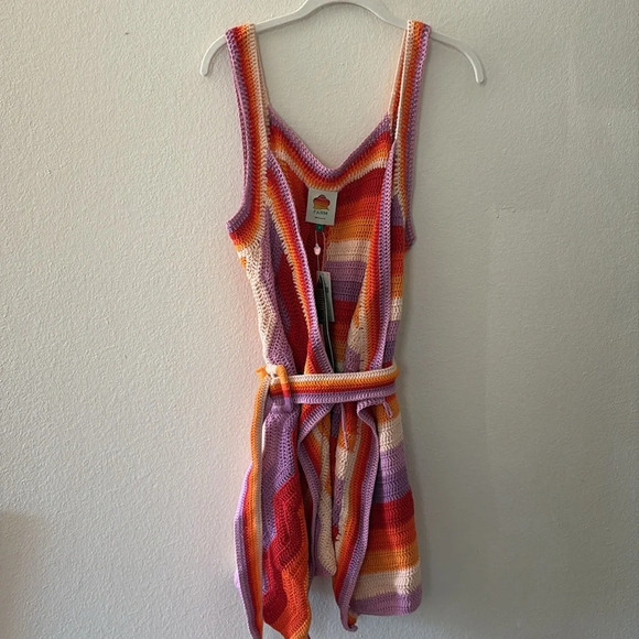 FARM Rio Multicolor Striped Mini Dress - Picture 2 of 3